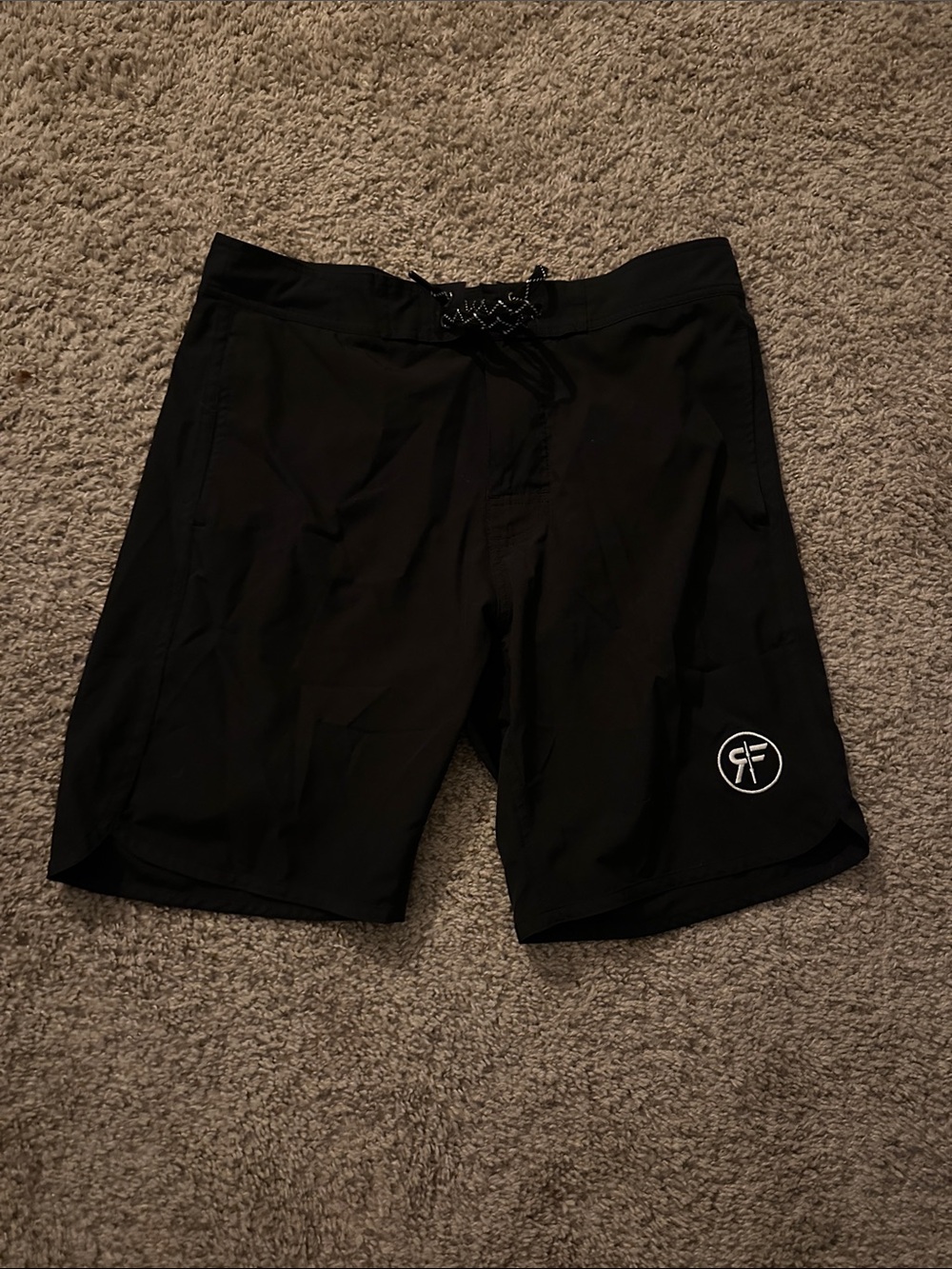 Men's Black Athletic Shorts - Velcro & Tie